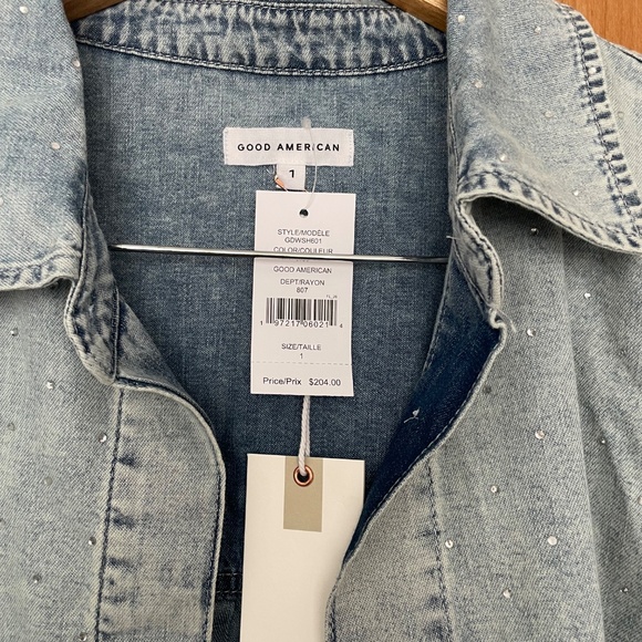 Good American Denim Shirt size 1 - Picture 4 of 4